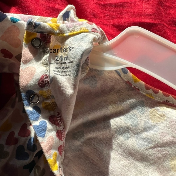 Toddler Girls Heart Tiered Ruffle Dress 2T Multi Carters - Picture 2 of 2